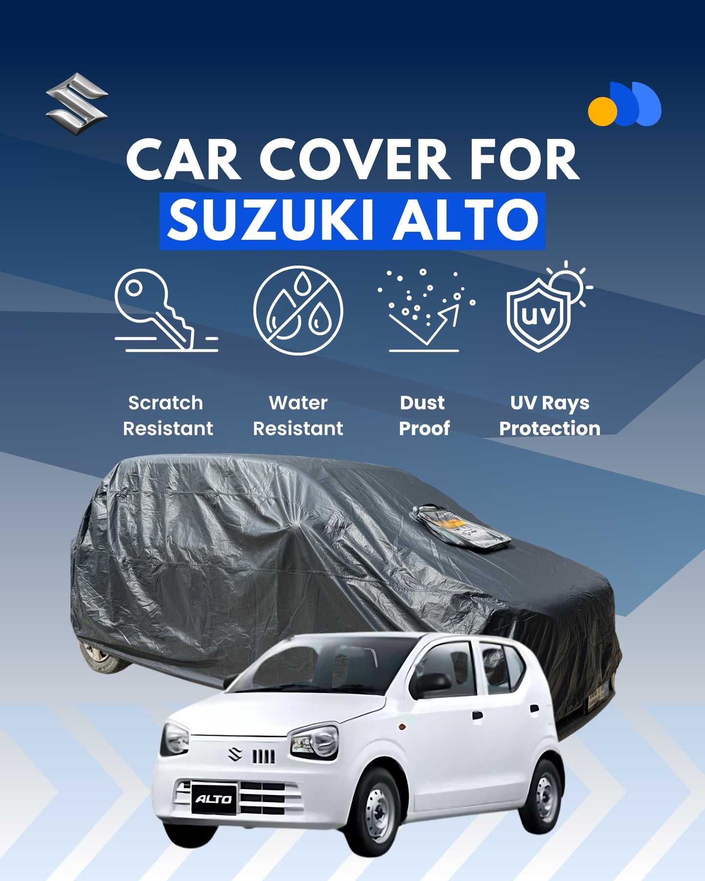 Premium Quality Car Top Cover - Suzuki Alto All Models