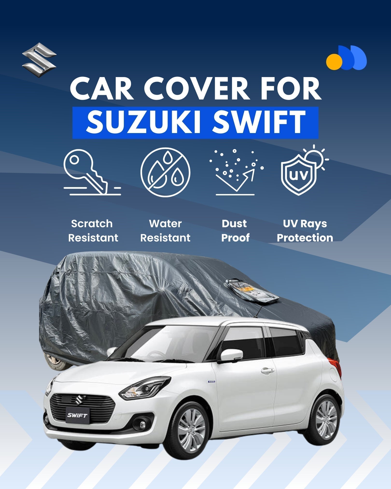 Premium Quality Car Top Cover for Suzuki Swift All Models