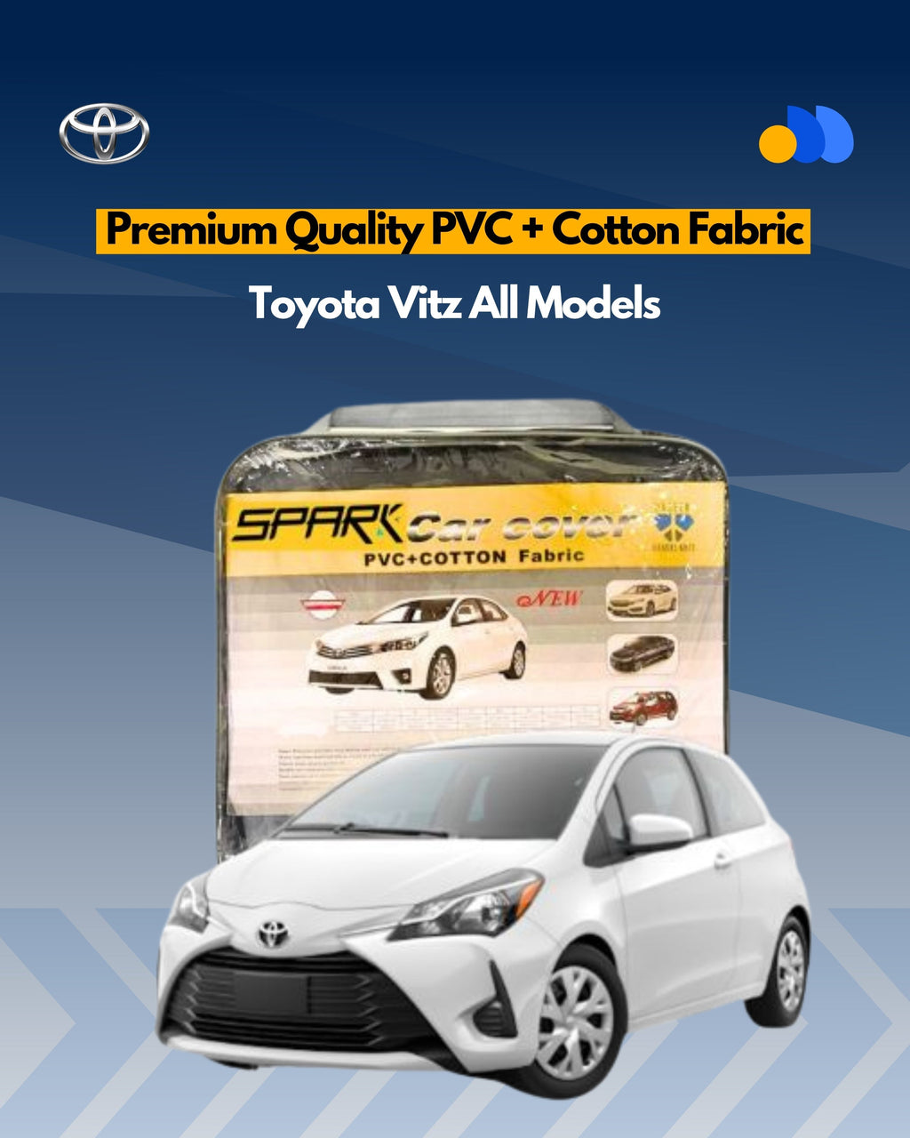 Premium Quality Car Top Cover for Toyota Vitz All Models