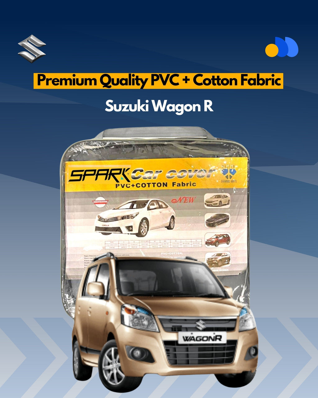 Premium Quality Car Top Cover for Suzuki Wagon R All Models